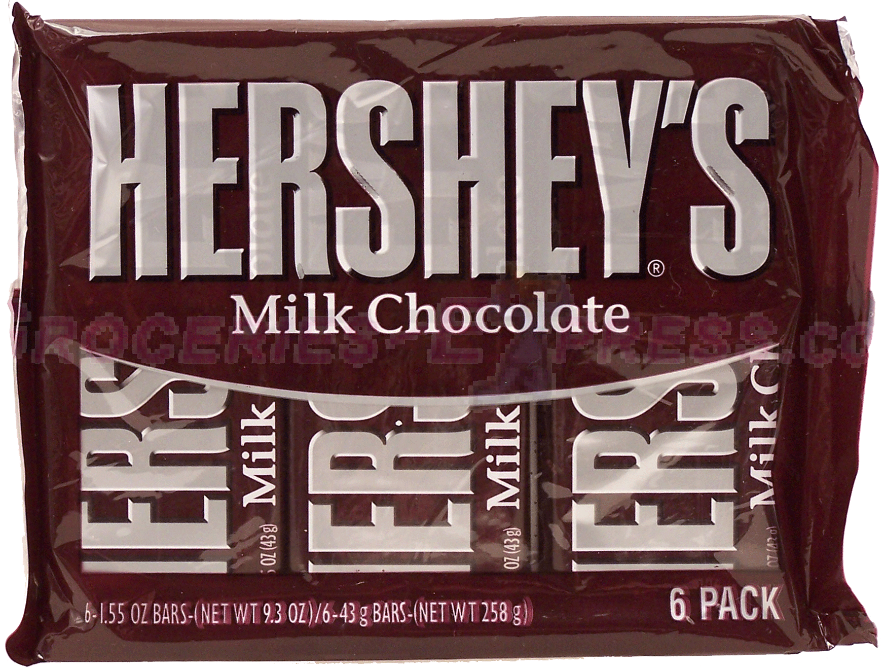 Hershey's  milk chocolate candy bars, 6-count Full-Size Picture